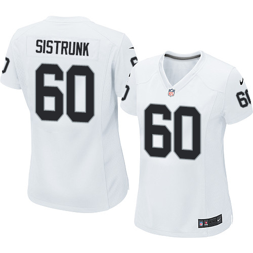 Women's Elite Otis Sistrunk Nike Jersey White Road - #60 NFL Oakland Raiders